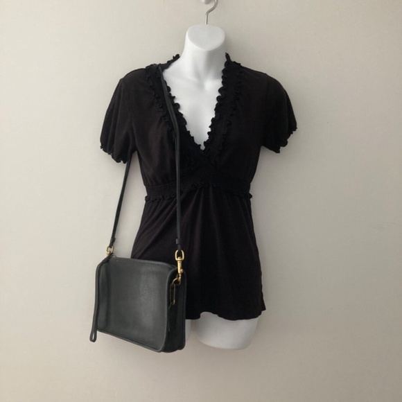 Vintage 1970s? Coach Convertible Clutch Shoulder Bag Purse Double Straps Leather - Picture 2 of 15